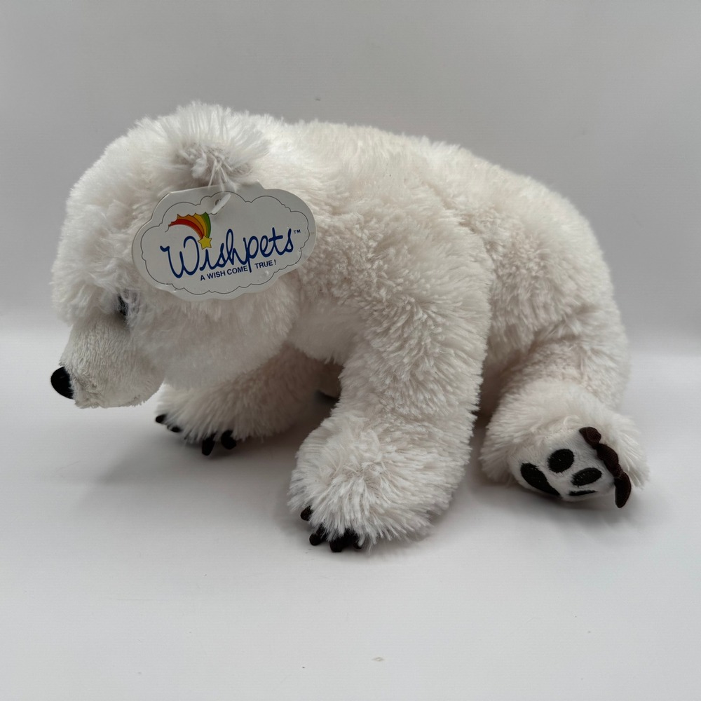 Wishpets Polar Bear Plush Kids 12in White Snobell 2007 Stuffed Animal 43020 Tag